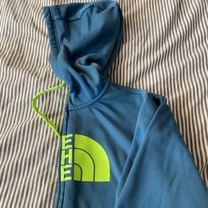 The North Face Zip Up Hoodie (Blue/Green)